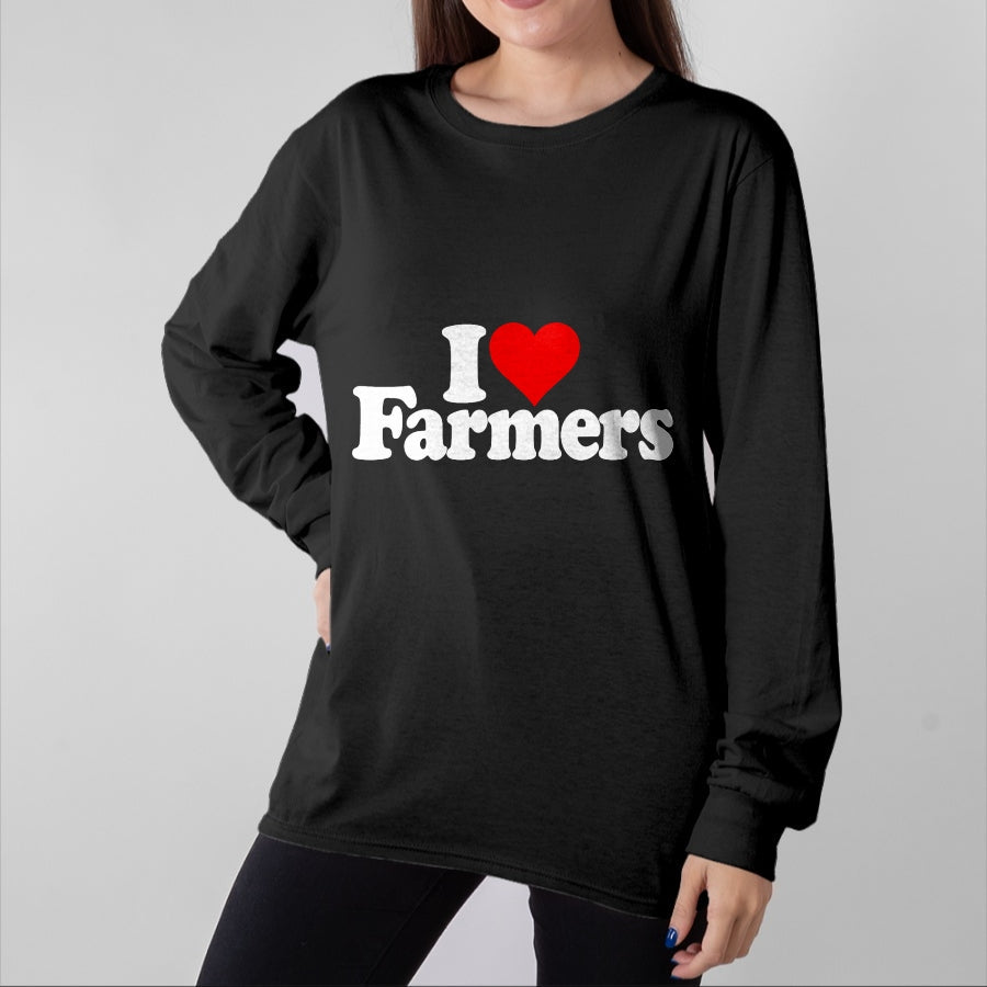 Best Farmer Life Shirt, Funny Farmer UnisexT-Shirt/Hoodie/Sweatshirt HLT00 - I LOVE HEART FARMERS T-Shirt