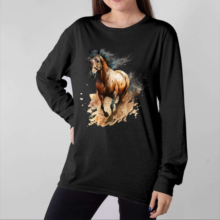 Best Horse Lover Shirt , Funny Horse UnisexT-Shirt/Hoodie/Sweatshirt HLT00 - Beautiful Horse Graphic Horse Art Print for Girls T-Shirt
