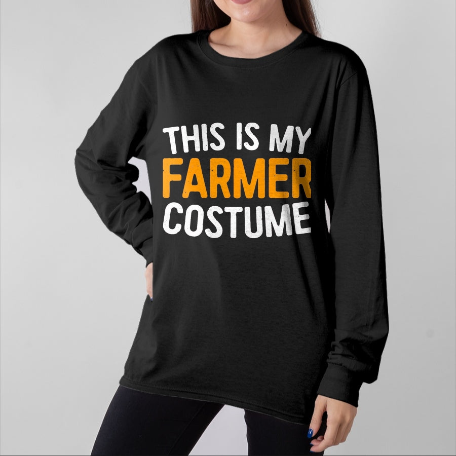 Best Farmer Life Shirt, Funny Farmer UnisexT-Shirt/Hoodie/Sweatshirt HLT00 - This is My Farmer Costume Shirt Adult Kids Farmer Costume T-Shirt, Men, Black, Medium