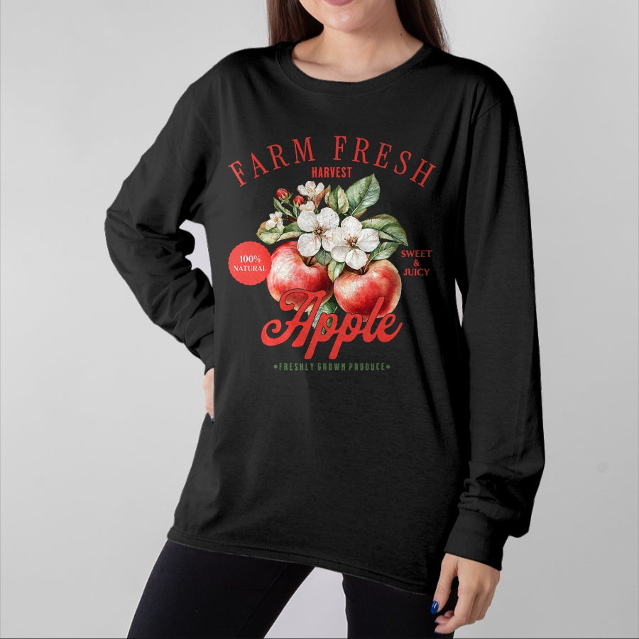 Best Farmer Life Shirt, Funny Farmer UnisexT-Shirt/Hoodie/Sweatshirt HLT00 - Farm Fresh Organic Apple Farmer's Market Homegrown Vintage T-Shirt