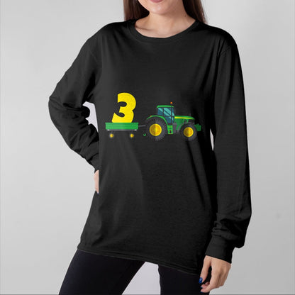 Best Farmer Life Shirt, Funny Farmer UnisexT-Shirt/Hoodie/Sweatshirt HLT00 - Kids Farm 3 years old 3rd birthday tractor T-Shirt