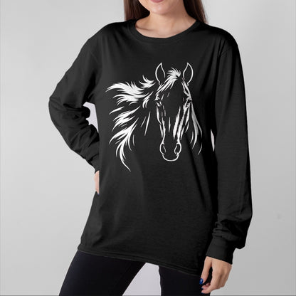 Best Horse Lover Shirt , Funny Horse UnisexT-Shirt/Hoodie/Sweatshirt HLT00 - Cute & Elegant Horse Silhouette Art for Horse Lovers T-Shirt, Men, Black, 3X-Large