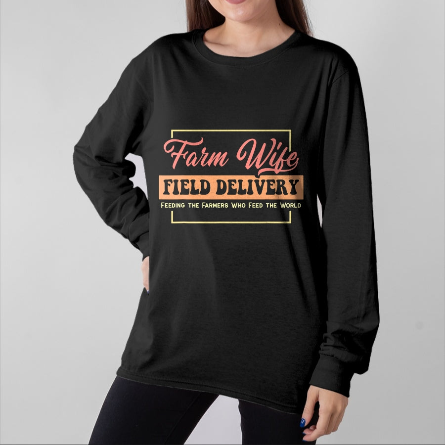 Best Farmer Life Shirt, Funny Farmer UnisexT-Shirt/Hoodie/Sweatshirt HLT00 - Farm Wife Field Delivery Feeding The Farmers Feed The World T-Shirt