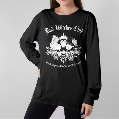Best Wife Shirt, Wife and Husband Unisex T-Shirt/Hoodie/Sweatshirt HLT00 - Disney Villains Bad Witches Club Group Shot Vintage T-Shirt
