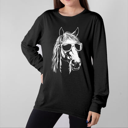 Best Horse Lover Shirt , Funny Horse UnisexT-Shirt/Hoodie/Sweatshirt HLT00 - Funny Horse Sunglasses T-Shirt