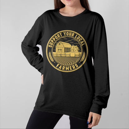 Best Farmer Life Shirt, Funny Farmer UnisexT-Shirt/Hoodie/Sweatshirt HLT00 - Vintage Support Your Local Farmers Farming Farm Farmer T-Shirt (3)