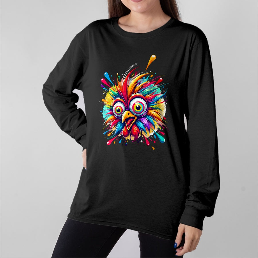 Best Farmer Life Shirt, Funny Farmer UnisexT-Shirt/Hoodie/Sweatshirt HLT00 -Colorful Crazy Chicken Farmer T-Shirt