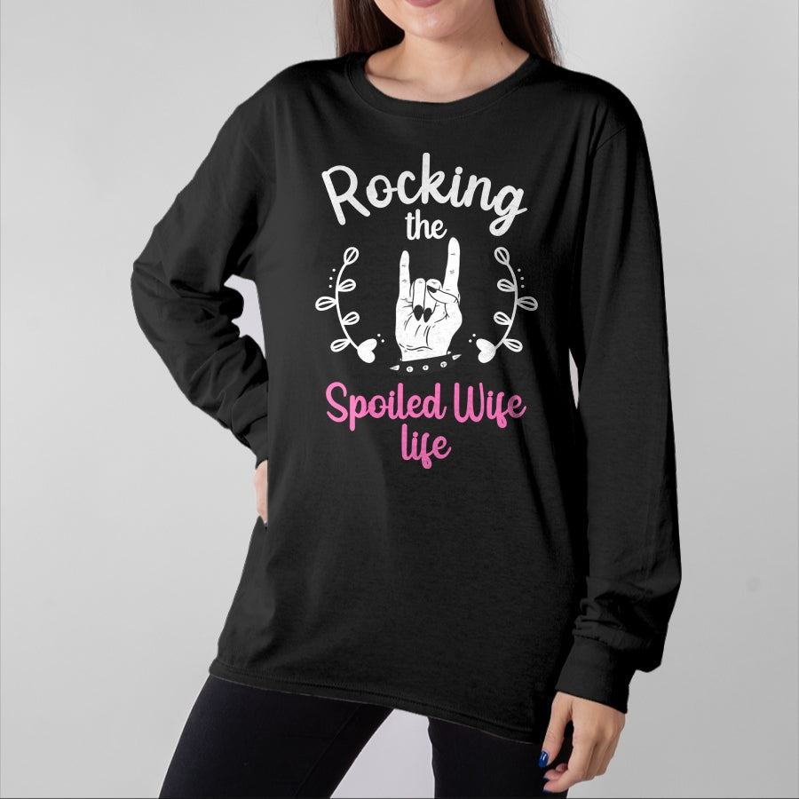 Best Wife Shirt, Wife and Husband Unisex T-Shirt/Hoodie/Sweatshirt HLT00 - Gift for wife T shirt, spoiled wife   Funny Spoiled Wife Art For Women Husband Spoiled Wife Life Pul (1)