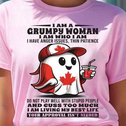 GRUMPY WOMEN IN CANADA - BIRTHDAY GIFT FOR WOMEN - NTTD00 (SKU09-84)