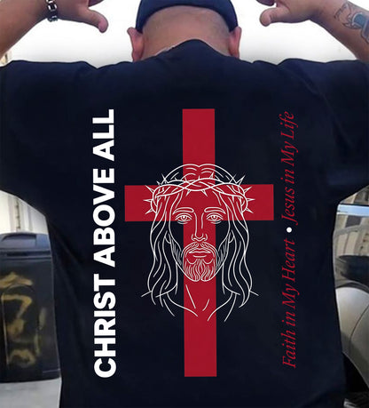 CHRIST ABOVE ALL - CHRISTIAN T-SHIRT - FOR MEN NTTD00 (SKU2608-129)