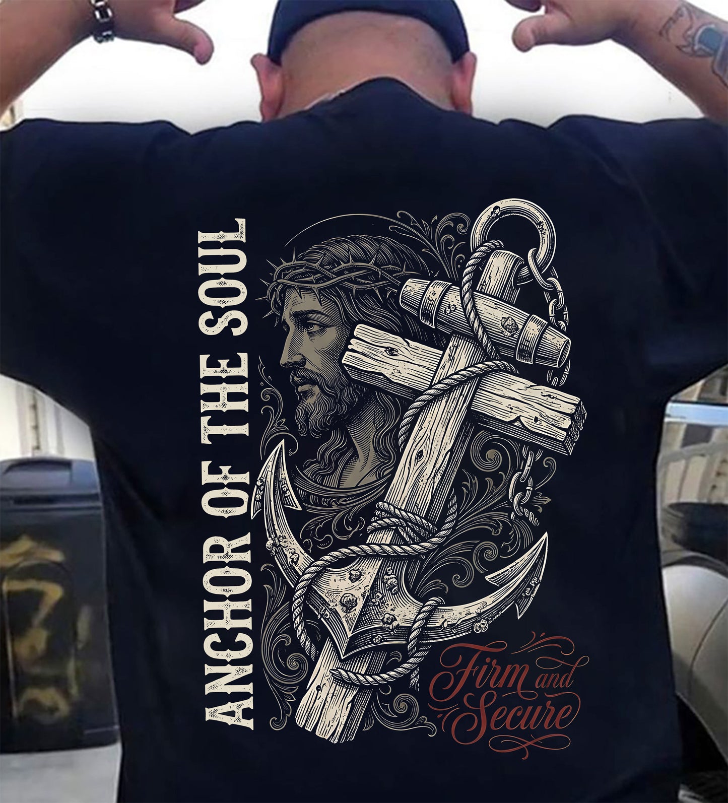 ANCHOR OF THE SOUL - CHRISTIAN T-SHIRT - FOR MEN NTTD00 (SKU2608-139)