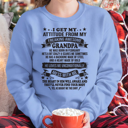 I Get My Attitude From My Grandpa February Edition – From Grandpa to Granddaughter NTTD02 (SKU07-162-02)