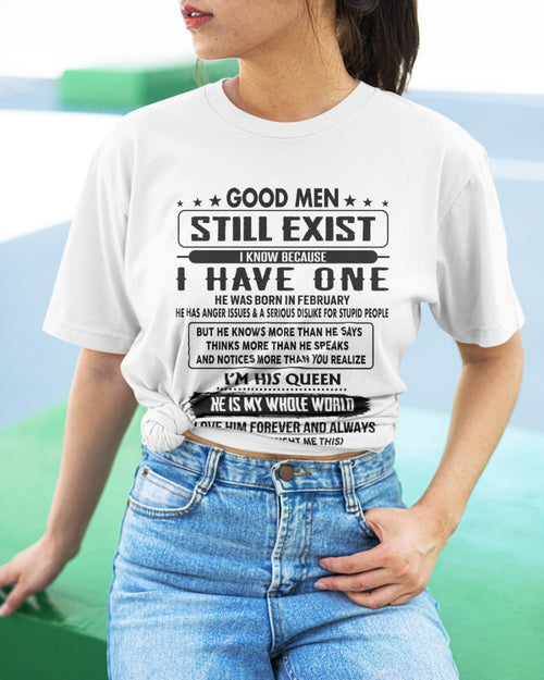 February - Good men Still Exist - gift for your girlfriend, wife from Husband - NGHL02 (SKU-GM-02)