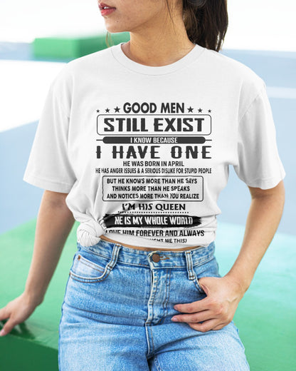 April - Good men Still Exist - gift for your girlfriend, wife from Husband - NGHL04 (SKU-GM-04)