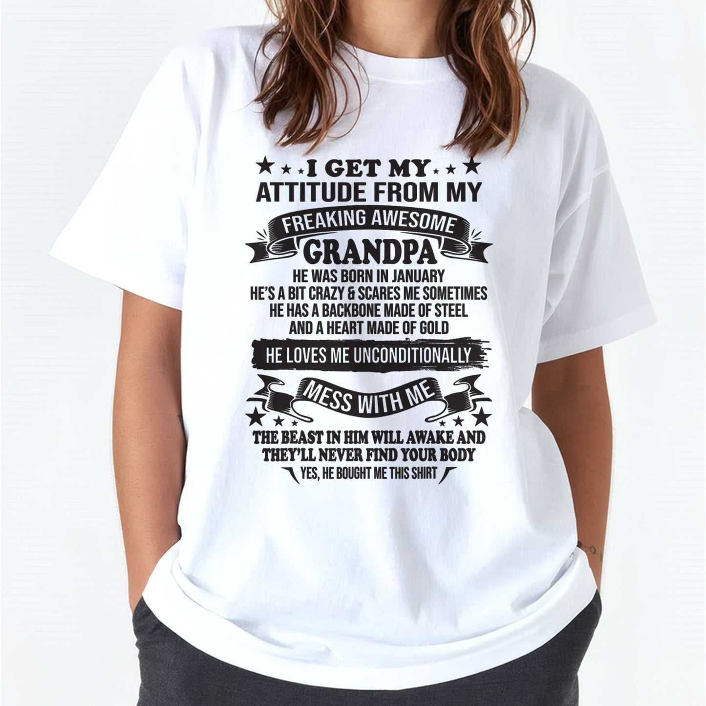 I Get My Attitude From My Grandpa January Edition – From Grandpa to Granddaughter NTTD01 (SKU07-162-01)