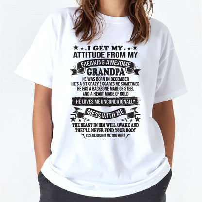 I Get My Attitude From My Grandpa December Edition – From Grandpa to Granddaughter NTTD12 (SKU07-162-12)