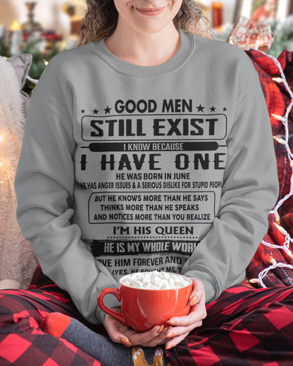 June - Good men Still Exist - gift for your girlfriend, wife from Husband - NGHL06 (SKU-GM-06)