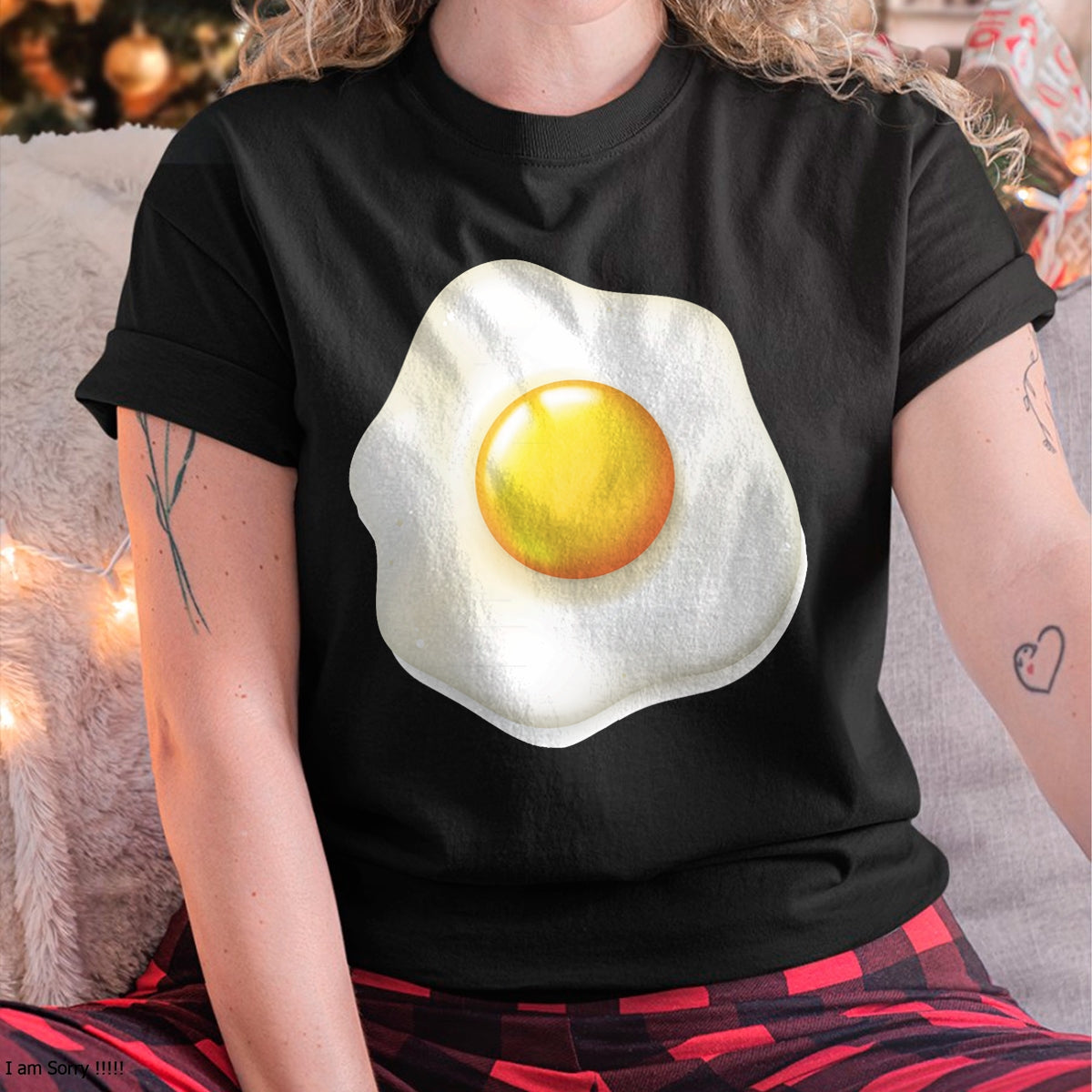 Egg Costume T-Shirt Funny Christmas  Halloween Egg Shirt T-Shirt - Christmas Unisex T-Shirt/Hoodie/Sweatshirt - HNDS00