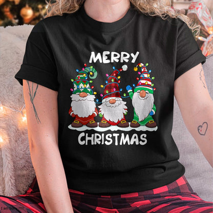 Merry Christmas Gnomes Xmas Family Men Women T-Shirt - Christmas Unisex T-Shirt/Hoodie/Sweatshirt - HNDS00