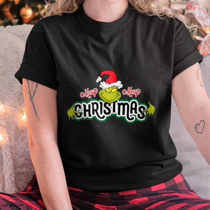 Dr. Seuss Grinch Hugs Christmas Short Sleeve T-shirt - Christmas Unisex T-Shirt/Hoodie/Sweatshirt - HNDS00