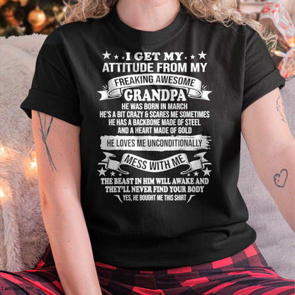 I Get My Attitude From My Grandpa March Edition – From Grandpa to Granddaughter NTTD03 (SKU07-161-03)