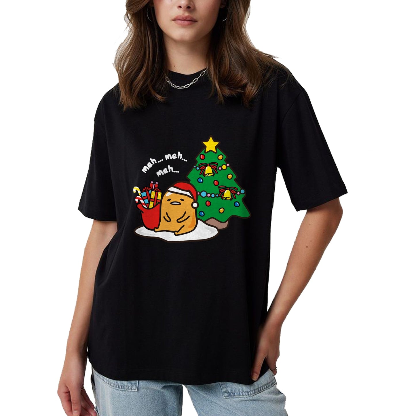 Gudetama Christmas Tree Hoodie Sweatshirt Pullover Hoodie - Christmas Unisex T-Shirt/Hoodie/Sweatshirt - HNDS00