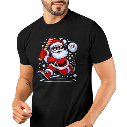Funny Baseball Santa 67 Christmas Xmas Pajamas Boys T-Shirt - Christmas Unisex T-Shirt/Hoodie/Sweatshirt - HNDS00