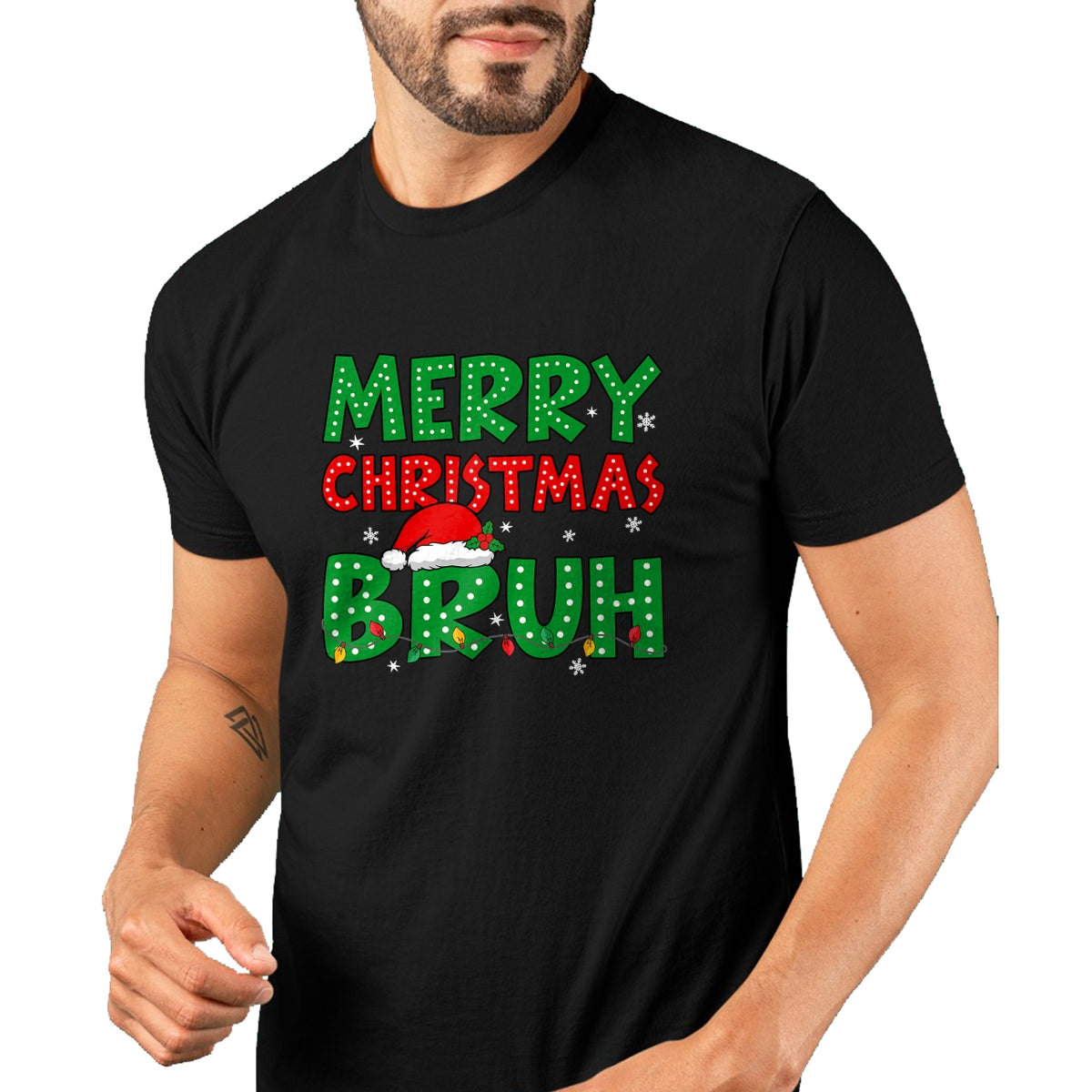 Bruh Meme Funny Saying Bro Greeting Teens Boys Men Christmas T-Shirt - Christmas Unisex T-Shirt/Hoodie/Sweatshirt - HNDS00