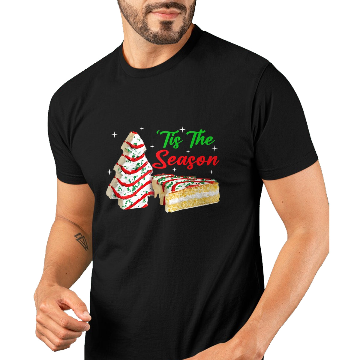 Funny Tis The Season Design Christmas Tree Cakes Debbie T-Shirt - Christmas Unisex T-Shirt/Hoodie/Sweatshirt - HNDS00