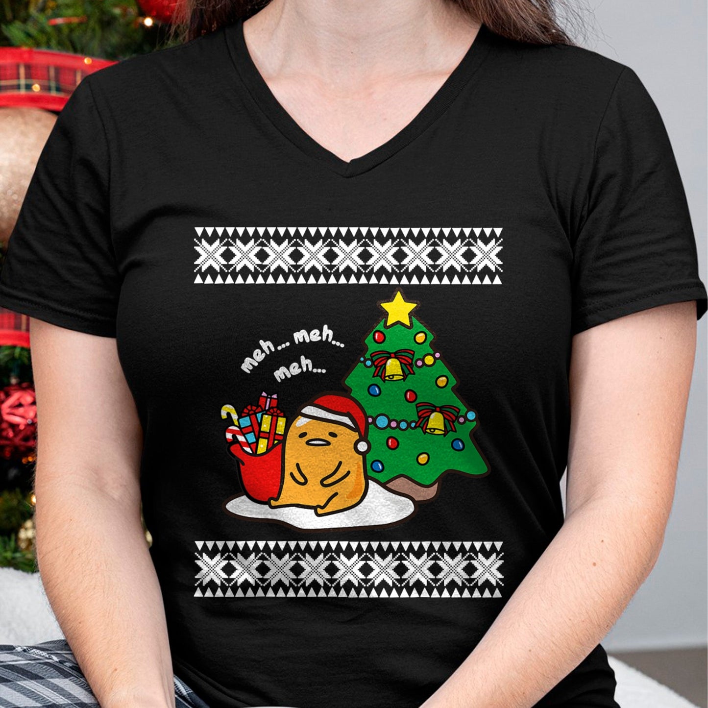 Gudetama Ugly Christmas T-Shirt - Christmas Unisex T-Shirt/Hoodie/Sweatshirt - HNDS00