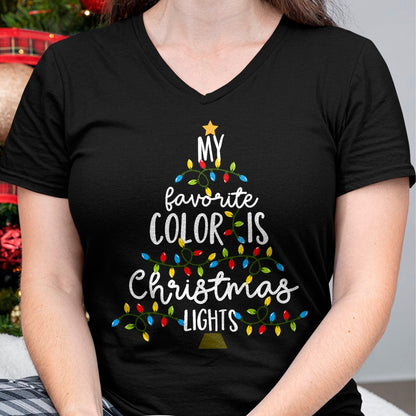 My Favorite Color Is Christmas Lights Kids Boy Women T-Shirt - Christmas Unisex T-Shirt/Hoodie/Sweatshirt - HNDS00
