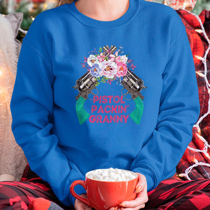 Best Grandma Shirt, Proud Grandma Unisex T-Shirt/Hoodie/Sweatshirt HLT00 - Pistol Packin Granny Grandma Gun Rights 2nd Amendment T-Shirt
