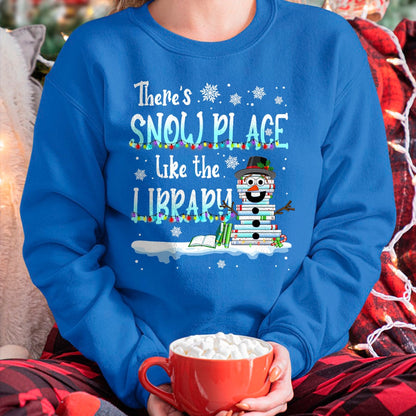 Librarian There's HNDS Place Like The Library Christmas HNDS T-Shirt - Christmas Unisex T-Shirt/Hoodie/Sweatshirt - HNDS00