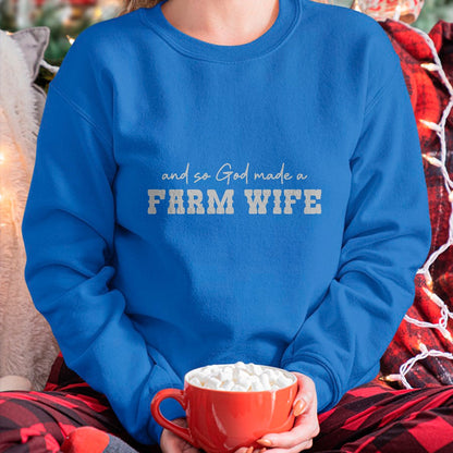 Best Farmer Life Shirt, Funny Farmer UnisexT-Shirt/Hoodie/Sweatshirt HLT00 - and So God Made A Farm Wife Women Girl Funny Farmer T-Shirt