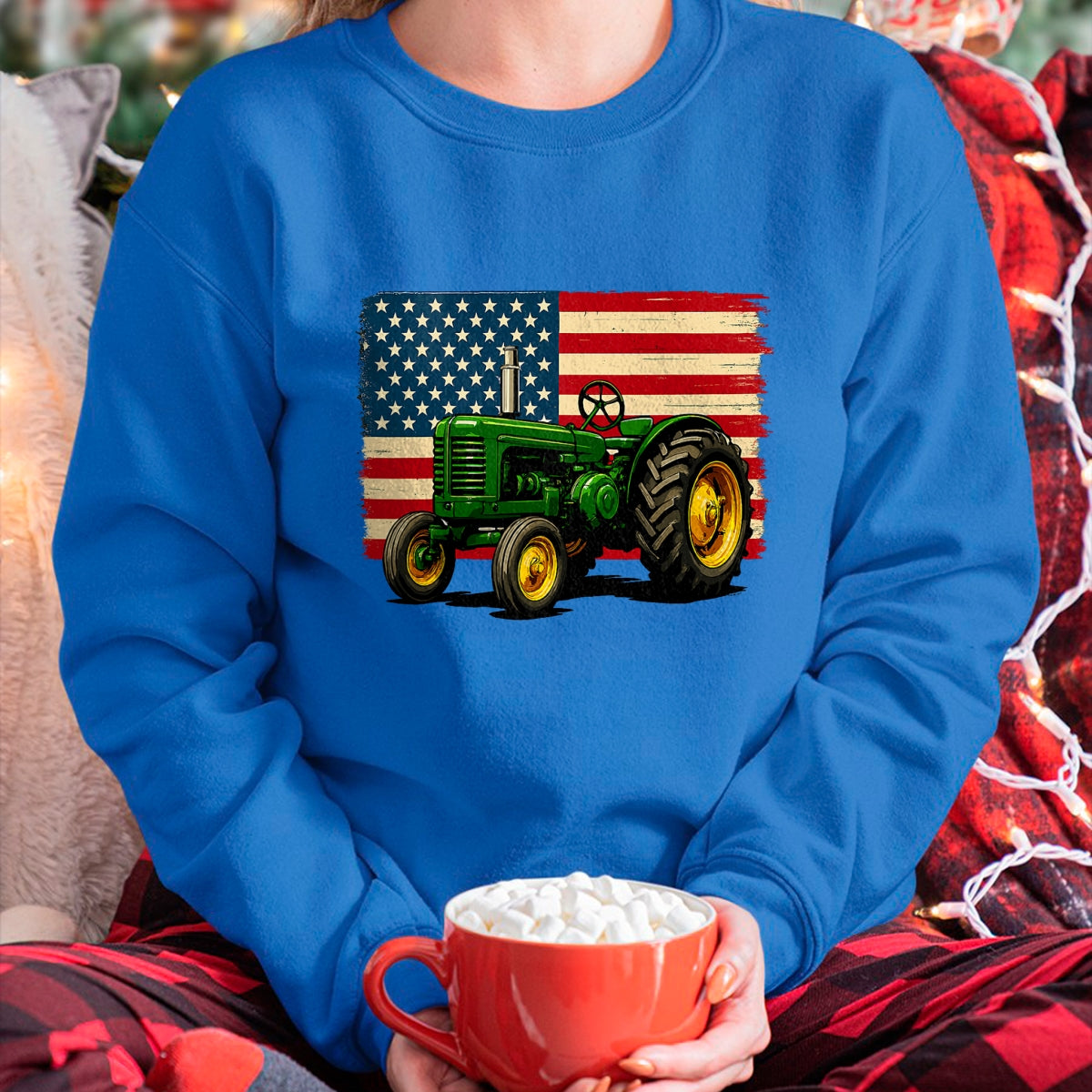 Best Farmer Life Shirt, Funny Farmer UnisexT-Shirt/Hoodie/Sweatshirt HLT00 - Farmer Tractor USA Flag 4th of July T-Shirt