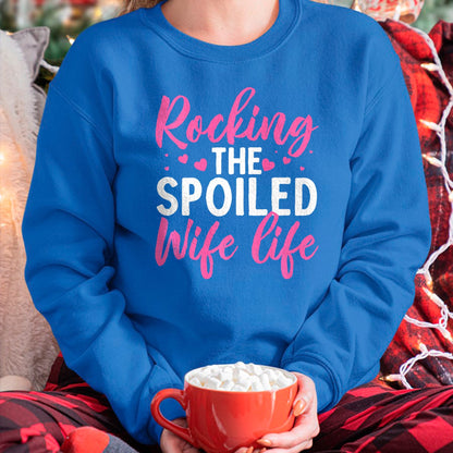 Best Wife Shirt, Wife and Husband Unisex T-Shirt/Hoodie/Sweatshirt HLT00 - Gift for wife T shirt, spoiled wife   Funny Spoiled Wife Art For Women Girls Husband Spoiled Wife Pr (31)