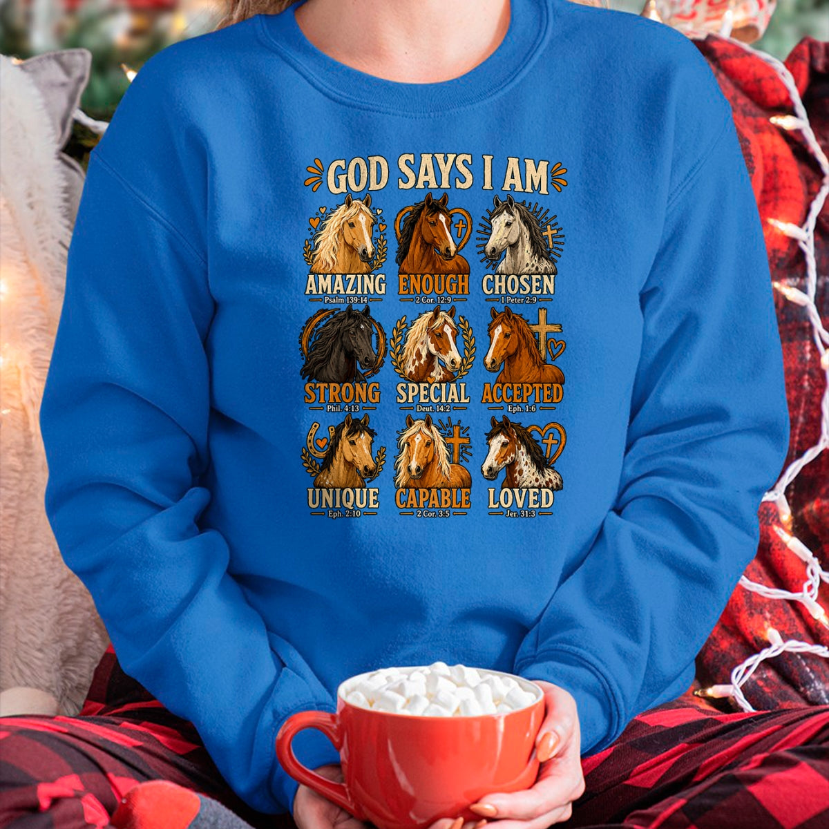 Best Horse Lover Shirt , Funny Horse UnisexT-Shirt/Hoodie/Sweatshirt HLT00 - God Says I Am Horse Bible Verse Faith Affirmation T-Shirt