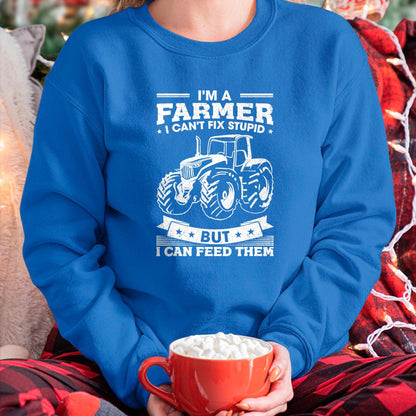 Best Farmer Life Shirt, Funny Farmer UnisexT-Shirt/Hoodie/Sweatshirt HLT00 - Funny Farming Tractor I'm A Farmer I Feed People T-Shirt