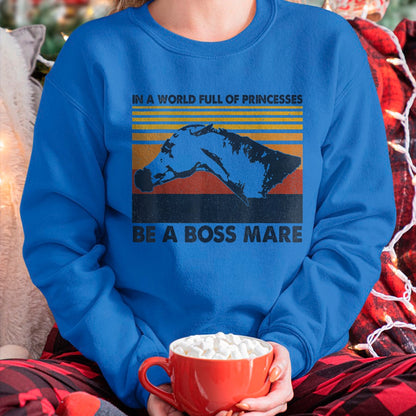 Best Horse Lover Shirt , Funny Horse UnisexT-Shirt/Hoodie/Sweatshirt HLT00 - Boss Mare Equestrian Themed Gifts for Horse Lovers T-Shirt