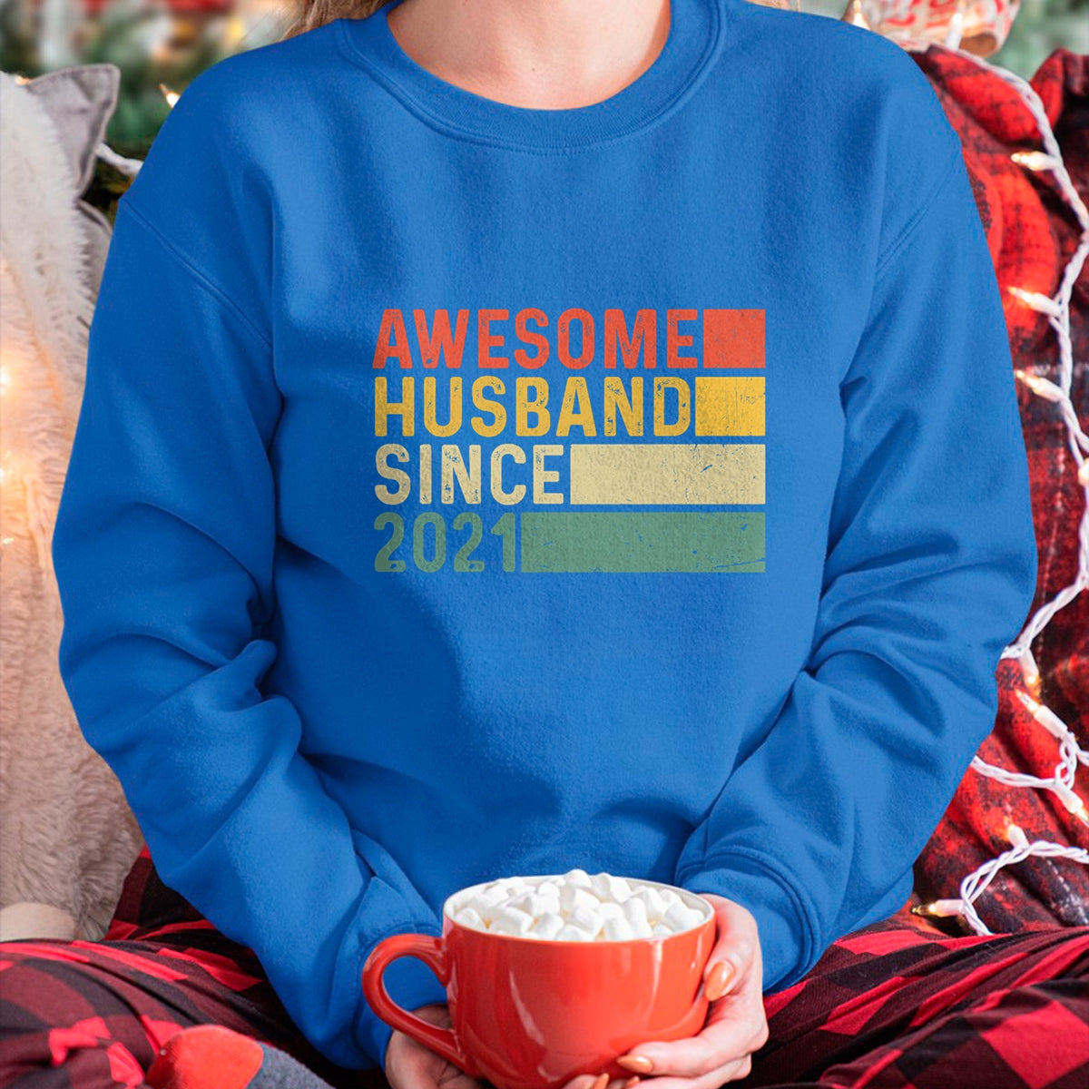 Best Wife Shirt, Wife and Husband Unisex T-Shirt/Hoodie/Sweatshirt HLT00 - 3rd Year Wedding Anniversary Epic Awesome Husband Since 2021 T-Shirt (1)