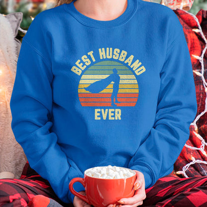 Best Wife Shirt, Wife and Husband Unisex T-Shirt/Hoodie/Sweatshirt HLT00 - Vintage Best Husband Ever Superhero Fun Retro Graphic T-Shirt