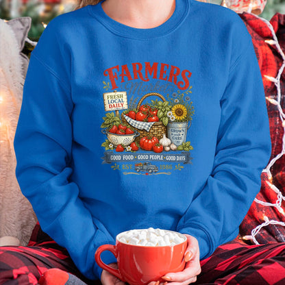 Best Farmer Life Shirt, Funny Farmer UnisexT-Shirt/Hoodie/Sweatshirt HLT00 - Farmer Market Good Food Farm Fresh Harvest Produce Stand T-Shirt