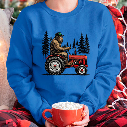 Best Farmer Life Shirt, Funny Farmer UnisexT-Shirt/Hoodie/Sweatshirt HLT00 - Bigfoot Tractor Farming Funny Farmer Sasquatch Lovers T-Shirt