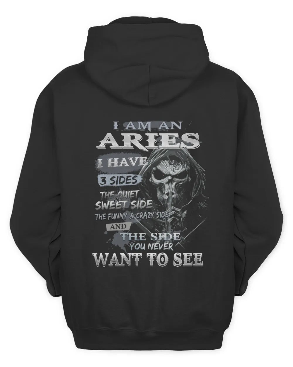 ARIES - I HAVE 3 SIDES - BIRTHDAY T-SHIRT FOR MEN