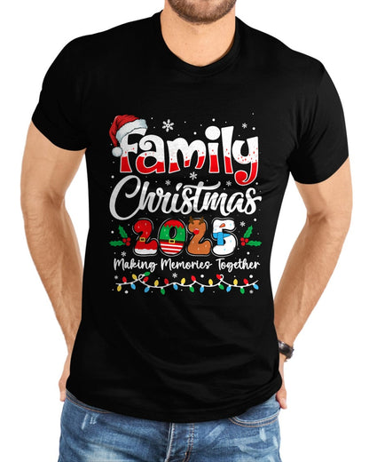 Family Christmas 2025 Matching Outfit Xmas Squad Santa T-Shirt - Christmas Unisex T-Shirt/Hoodie/Sweatshirt - HNDS00