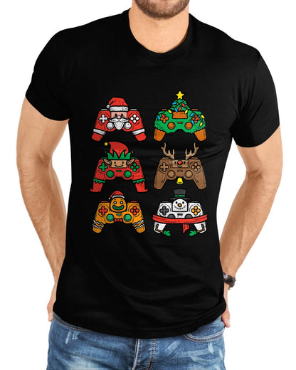 Christmas Gamer Controller Xmas Gaming T-Shirt - Christmas Unisex T-Shirt/Hoodie/Sweatshirt - HNDS00