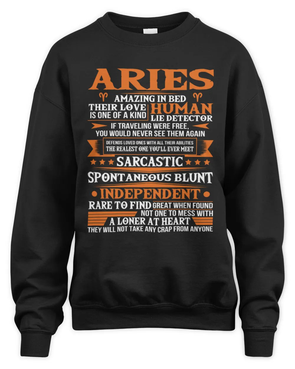 ARIES - HUMAN LIE DETECTOR - BIRTHDAY T-SHIRT FOR MEN