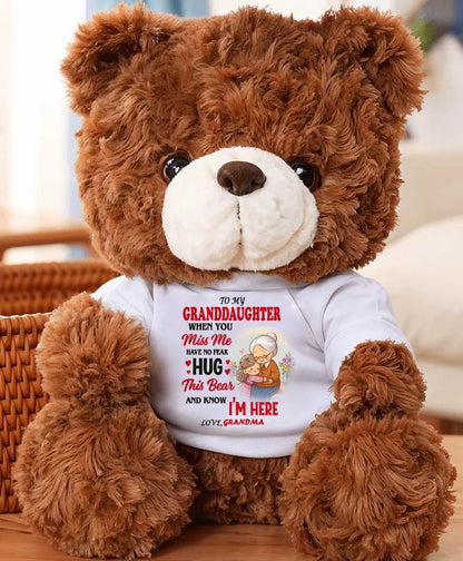 TO MY GRANDDAUGHTER - TEDDY BEAR, A BIG HUG FROM GRANDMA - NTTD00