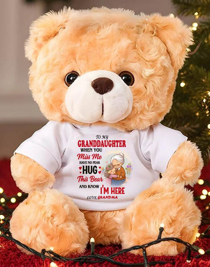 TO MY GRANDDAUGHTER - TEDDY BEAR, A BIG HUG FROM GRANDMA - NTTD00
