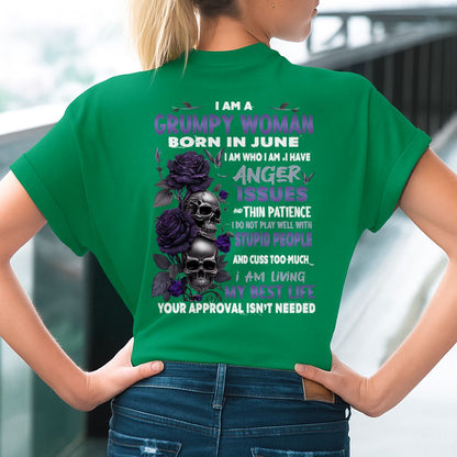 JUNE - GRUMPY WOMAN - BIRTHDAY GIFT FOR WOMEN - NTTD06 (SKU10-08-06)